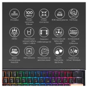 Ducky One 3 Mini Cherry MX Silent Red RGB UA USB Black (DKON2161ST-SUAPXCLAWSC1) (UA)