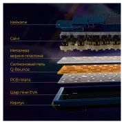 Ducky One 3 Mini Cherry MX Silent Red RGB UA USB Black (DKON2161ST-SUAPXCLAWSC1) (UA)