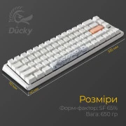Ducky One 3 SF Cherry MX Red RGB UA USB White (DKON2167ST-RUAPXPWWWSC1) (UA)