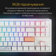 Ducky One 3 TKL Cherry MX Blue RGB UA USB White (DKON2187ST-CUAPXPWWWSC1) (UA)