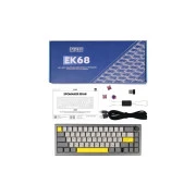 Epomaker EK68 65 Flamingo Switch Hot-Swap RGB Wireless/Bluetooth/USB UA Black (EK68-B-F) (UA)