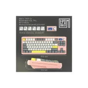 Epomaker Shadow-S TKL Mulan Switch Hot-Swap LCD Screen RGB Wireless/Bluetooth/USB UA Pink (SHS-P-WL) (UA)