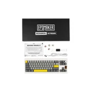 Epomaker Shadow-X 70 Mulan Switch Hot-Swap LCD Screen RGB Wireless/Bluetooth/USB UA White (SHX-W-M) (UA)