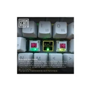 Epomaker Shadow-X 70 Mulan Switch Hot-Swap LCD Screen RGB Wireless/Bluetooth/USB UA White (SHX-W-M) (UA)