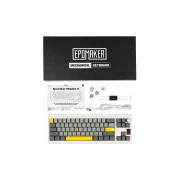 Epomaker Shadow-X 70 Wisteria Linear Switch Hot-Swap LCD Screen RGB Wireless/Bluetooth/USB UA White (SHX-W-WL) (UA)