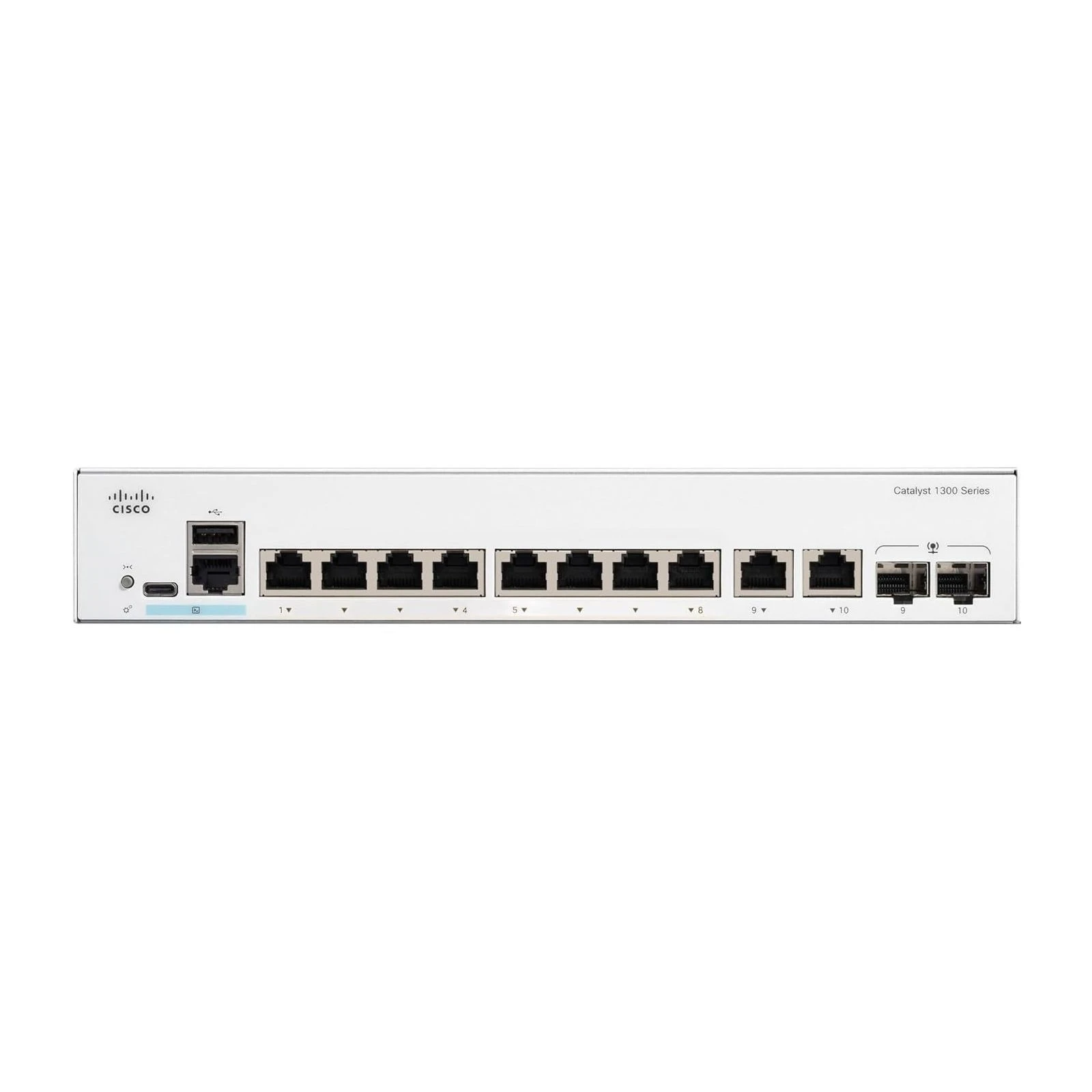 Коммутатор сетевой Cisco C1300-8T-E-2G (UA) Количество портов 10