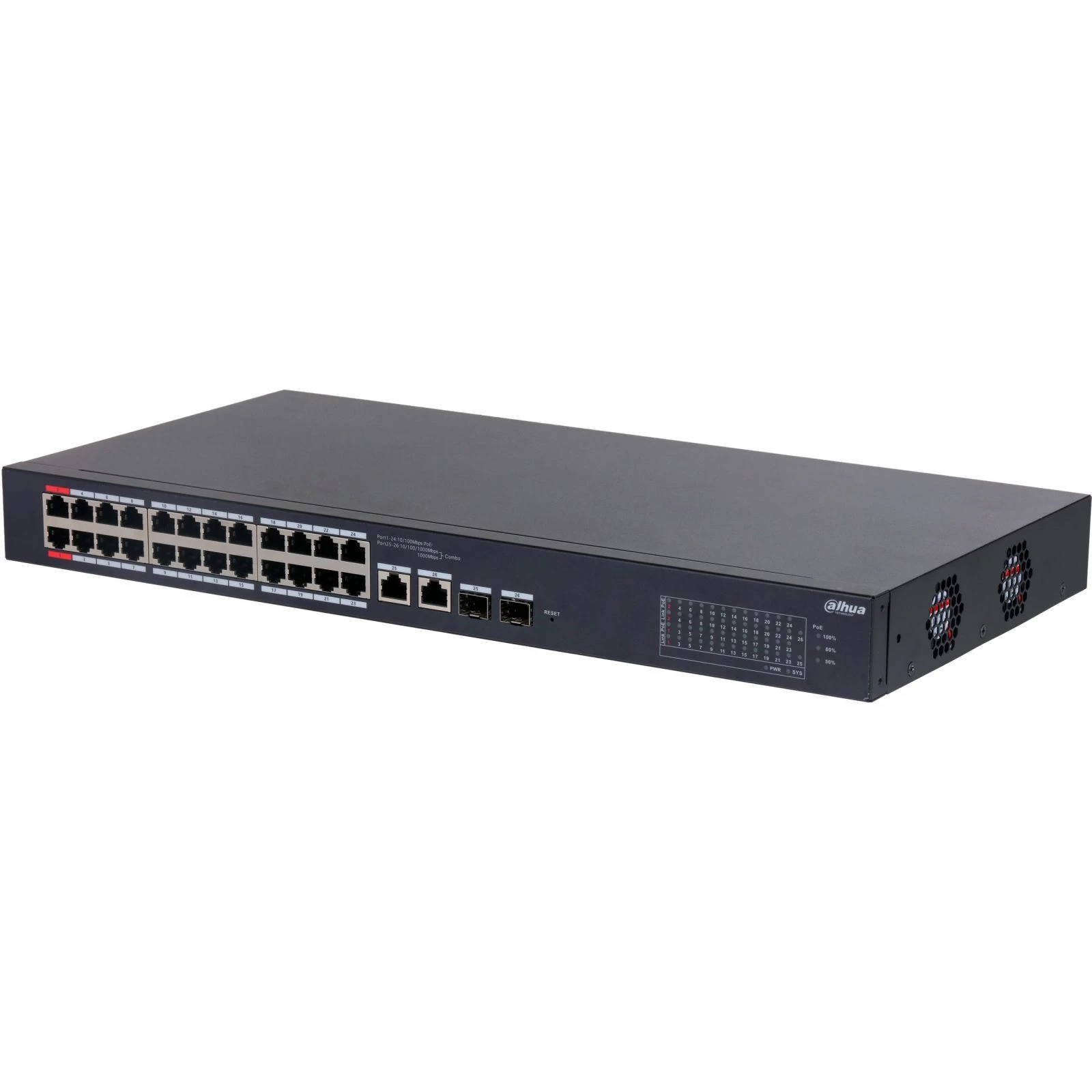 Коммутатор сетевой Dahua DH-CS4226-24ET-375 (UA) Основные технические