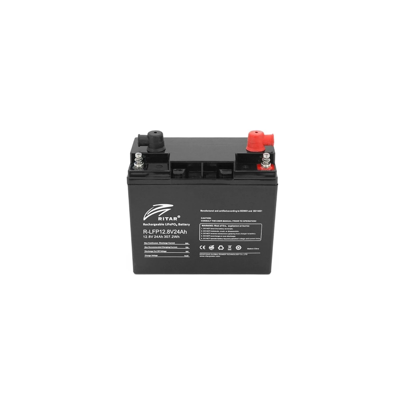 LiFePo4 Ritar R-LFP 12.8V 24Ah (UA) Основні характеристики;