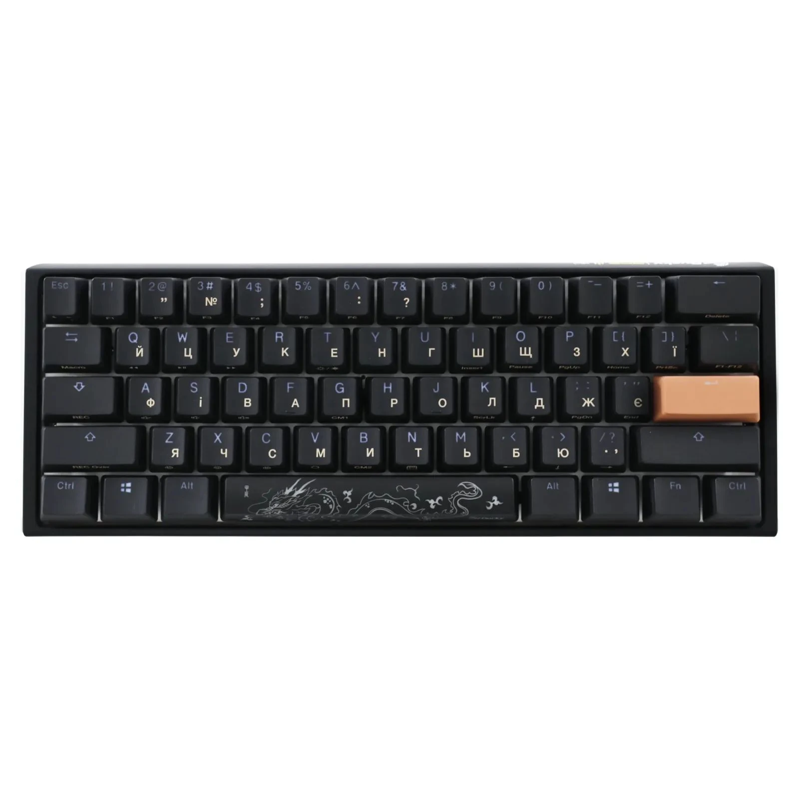 Ducky One 3 Mini Cherry MX Silent Red RGB UA USB Black (DKON2161ST-SUAPXCLAWSC1) (UA) Основні характеристики; Дизайн: