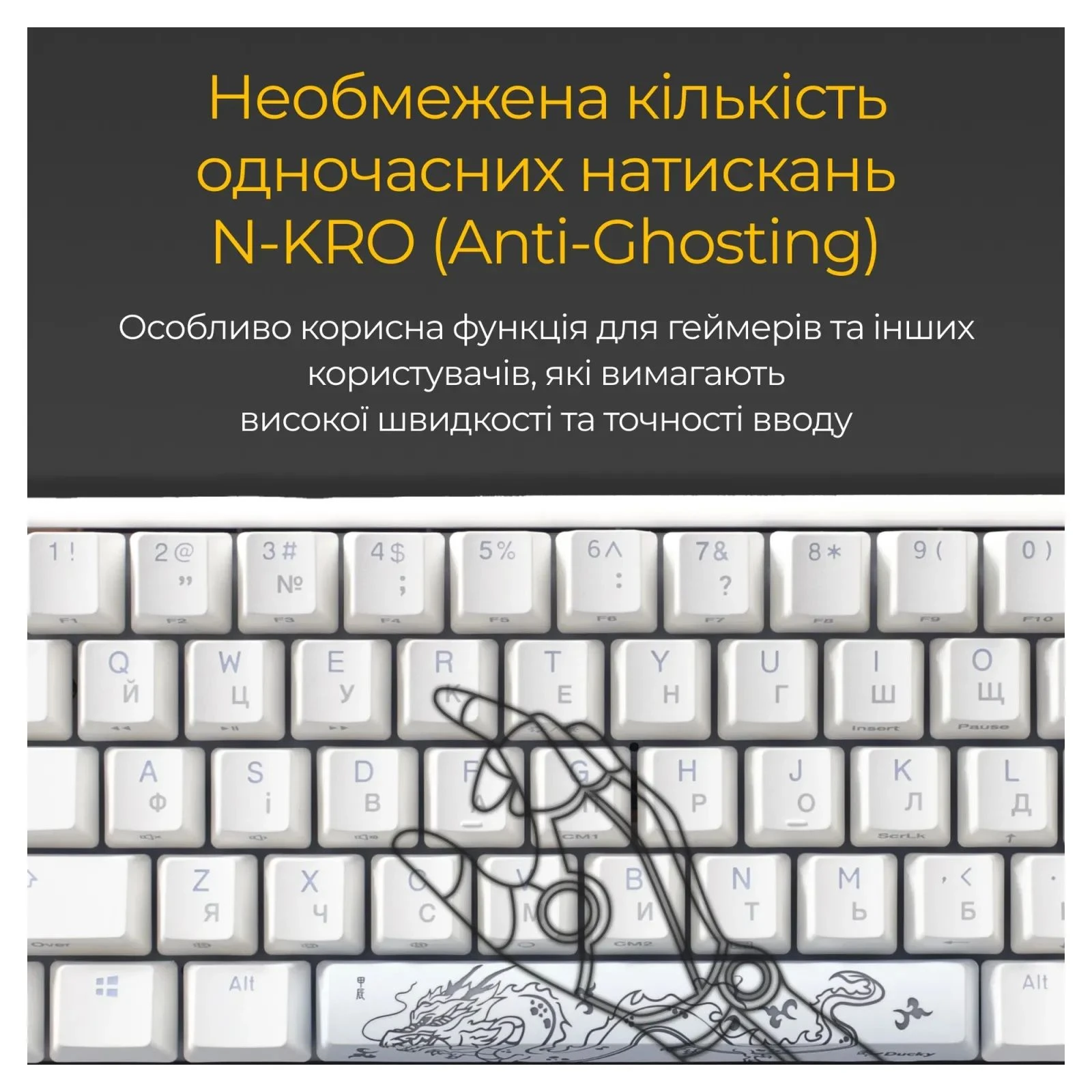 Ducky One 3 SF Cherry MX Brown RGB UA USB White (DKON2167ST-BUAPXPWWWSC1) (UA) Формат клавиатуры компактная