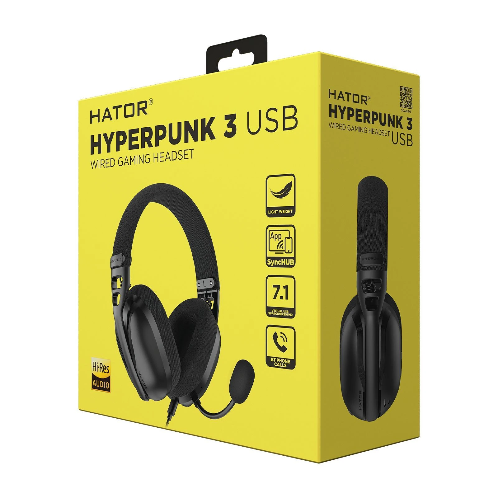Hator Hyреrpunk 3 Hi-Res USB 7.1 Black (ESH10) (UA) Назначение для компьютера, для ноутбука