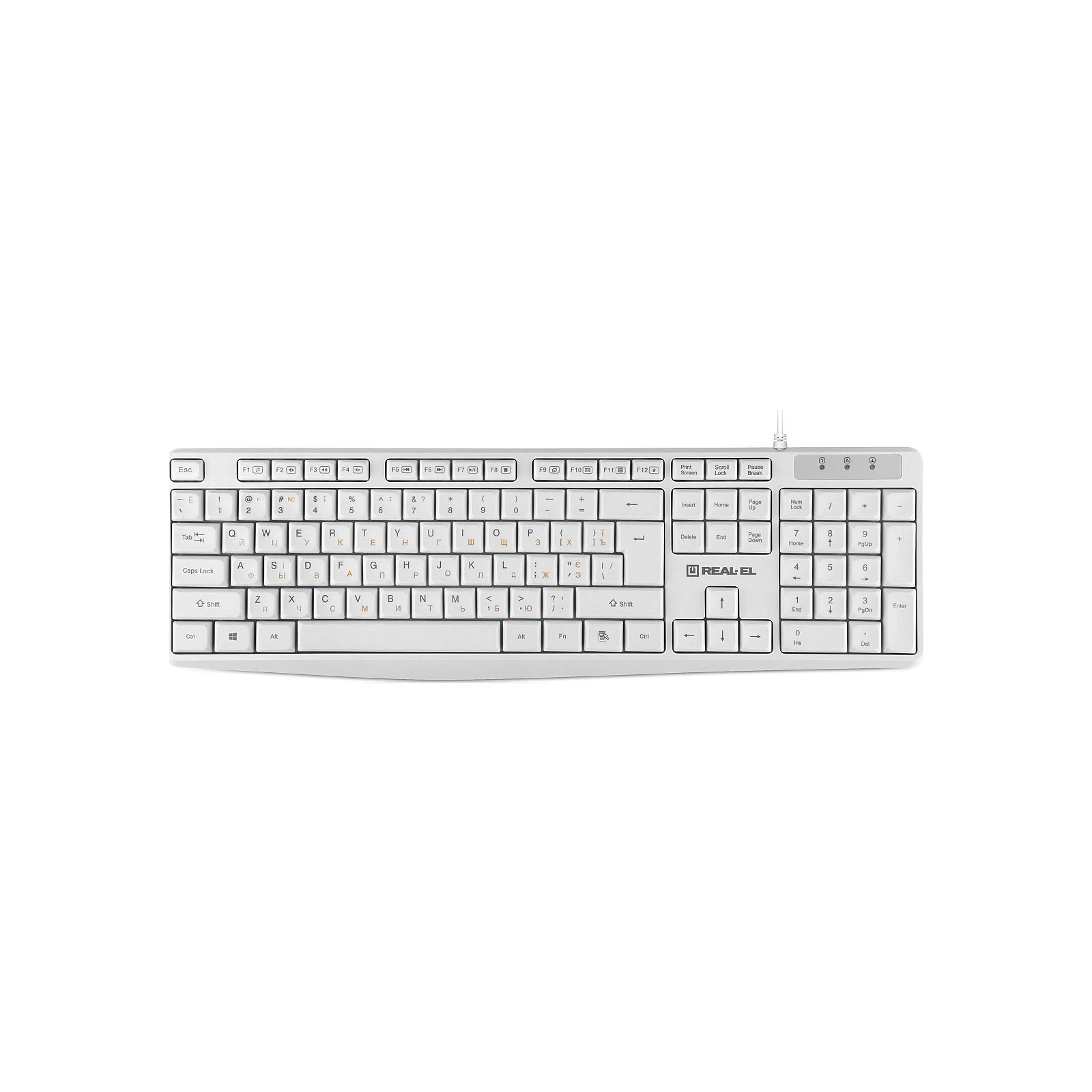 REAL-EL RK-513 USB White (EL123100047) (UA)