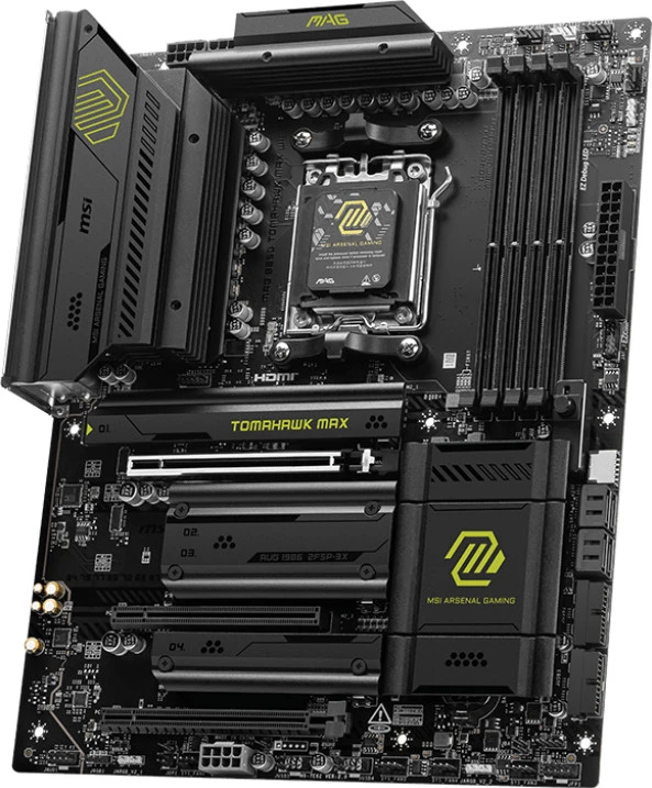 MSI MAG B850 TOMAHAWK MAX WIFI (911-7E62-002) (UA) Бренд: MSI; Тип разъема CPU: Socket AM5;
