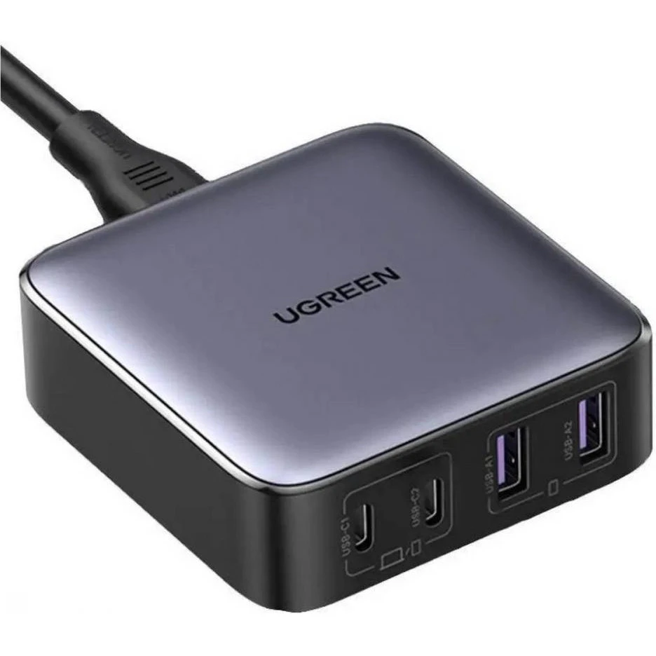 Мережевий зарядний пристрій UGREEN CD327 2USB+2TYPE-C 65W Nexode Desktop Charger 2M Grey (90747) Бренд: Ugreen; Сумісність: