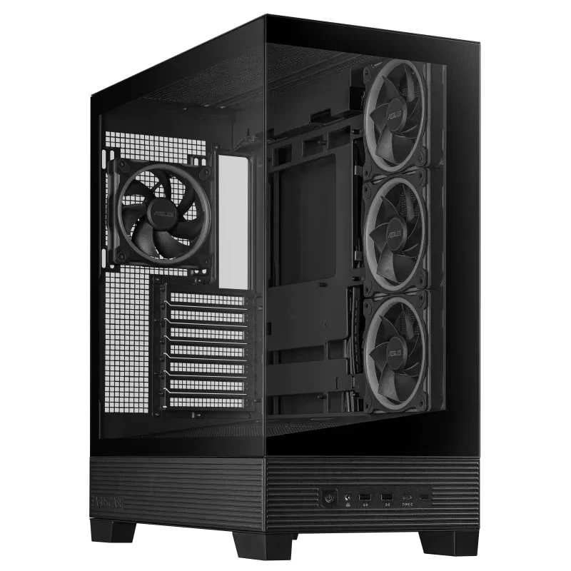 ASUS A31 Plus Чорне загартоване скло без PSU (90DC00R0-B19000) (UA) Розмір: MIDI TOWER; Форма