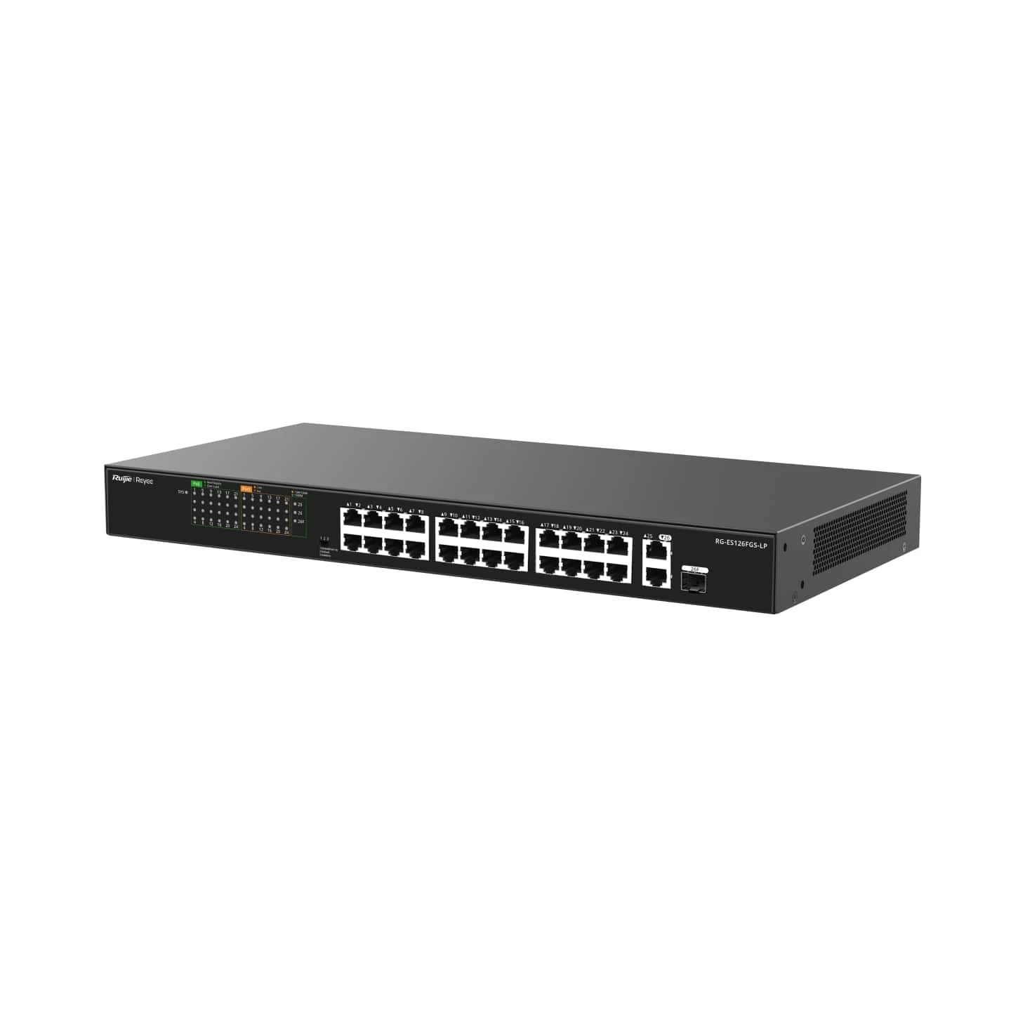 Коммутатор Ruijie Reyee RG-ES126FGS-LP Fast Ethernet (10 / 100 Мбіт / с): 24; Gigabit Ethernet
