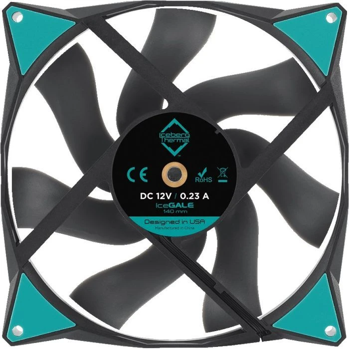 Coler for Aceberg Group Icegale 140 мм сірий (Icegale14-B0a) (UA) Основні характеристики; Діаметр