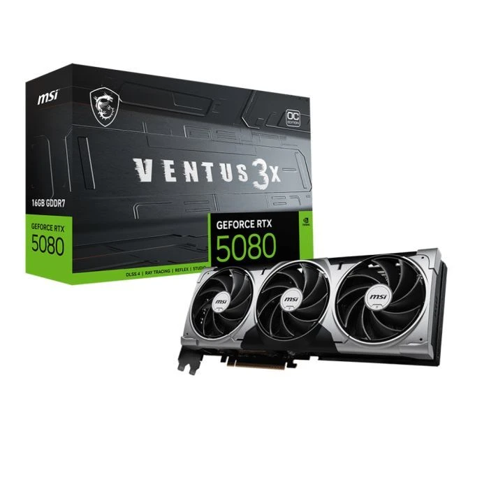 MSI GeForce RTX5080 16GB VENTUS 3X OC (RTX 5080 16G VENTUS 3X OC) (UA) Основні характеристики; Форм