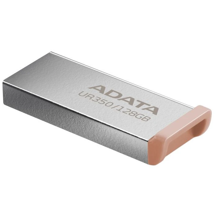 ADATA 128GB UR350 Silver/Beige USB 3.2 (UR350-128G-RSR/BG) (UA) Максимальная скорость чтения 100 Мбайт/сек