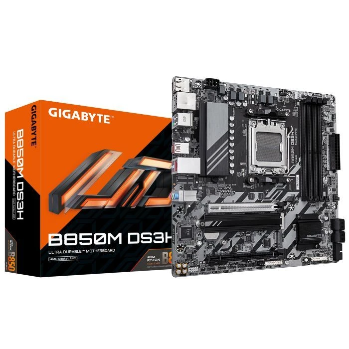 GIGABYTE B850M DS3H (UA) Поддержка процессоров AMD Socket AM5 for AMD Ryzen 9000 & 8000 & 7000 Series Desktop Processors