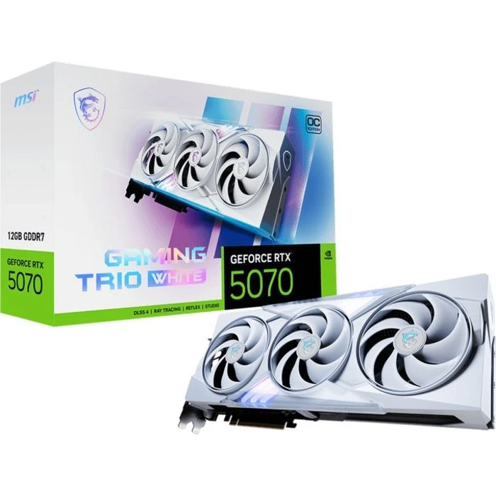 MSI GeForce RTX5070 12Gb GAMING TRIO OC WHITE (RTX 5070 12G GAMING TRIO OC WHITE) (912-V532-031) (UA) Основные характеристики;