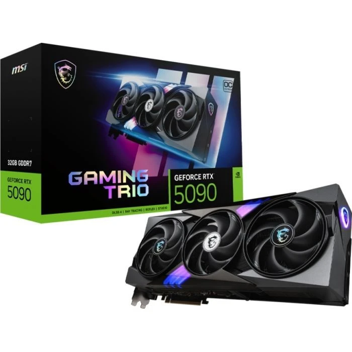 MSI GeForce RTX5090 32GB GAMING TRIO OC (RTX 5090 32G GAMING TRIO OC) (912-V530-014) (UA) Графический чип GeForce RTX 5090