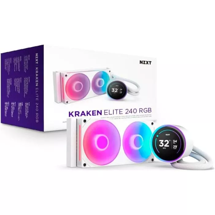 Система жидкостного охлаждения NZXT Kraken Elite RGB 240mm AIO (RL-KR24E-W2) (UA) Тип подшипников гідродинамічний (FDB Bearing)