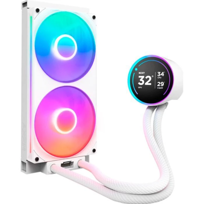 Система жидкостного охлаждения NZXT Kraken Elite RGB 280mm AIO (RL-KR28E-W2) (UA) Напряжение питания вентиляторов 12 В