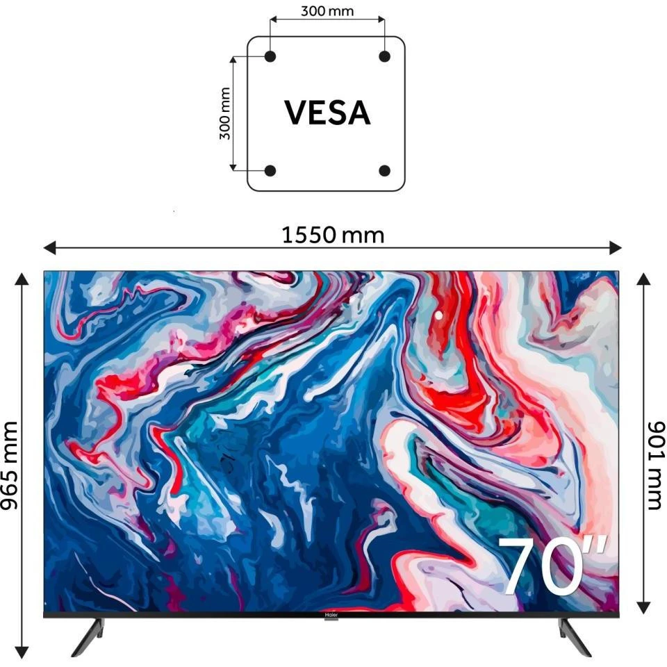 Haier H70K801UG Бренд: Haier; Диагональ, дюйм: 70;