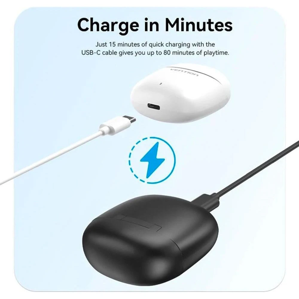 Навушники Vention Elf Earbuds E02 White (NBGW0) (UA) Бренд: Vention; Спосіб підключення: