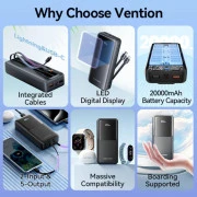 Vention 20000mAh 22.5W Black (FHPB0) (UA)