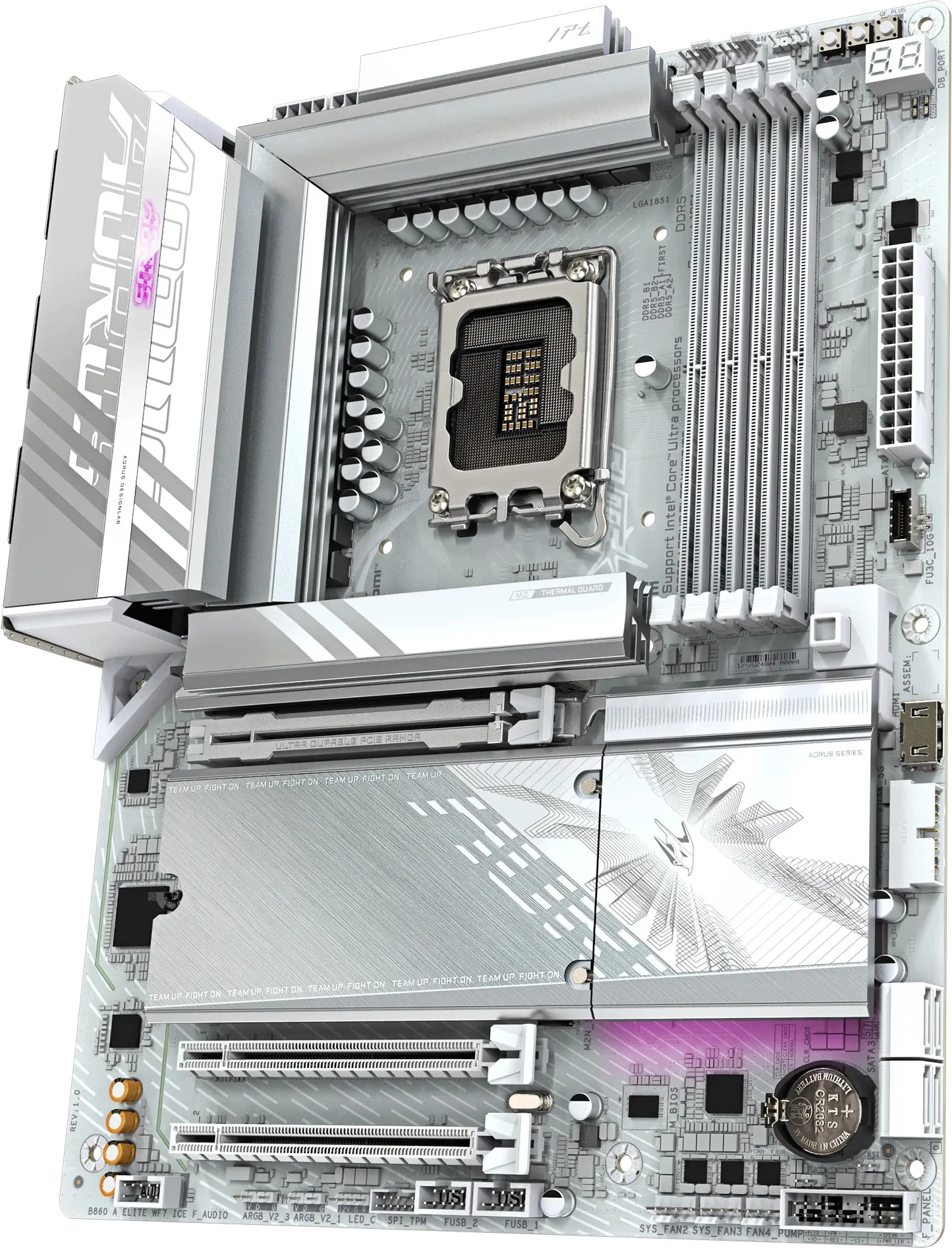 GIGABYTE B860 AORUS ELITE WIFI7 ICE Тип разъема CPU Socket 1851