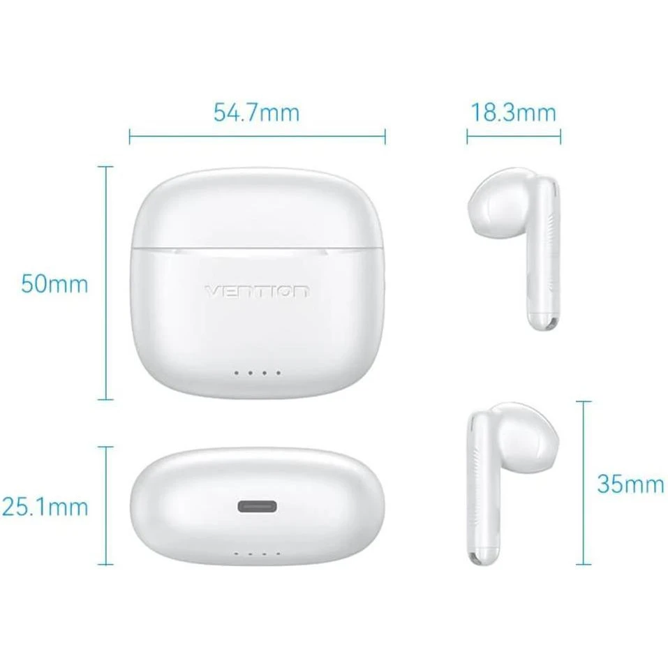 Наушники Vention Elf Earbuds E03 White (NBHW0) (UA) Бренд: Vention; Линейка: Elf Earbuds E03;