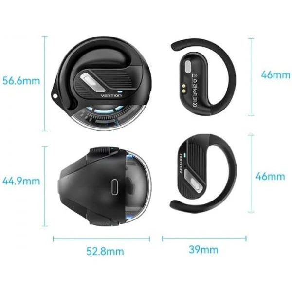 Наушники Vention OpenBeat O12 Black (NBUB0) (UA) Бренд: Vention; Линейка: OpenBeat O12;