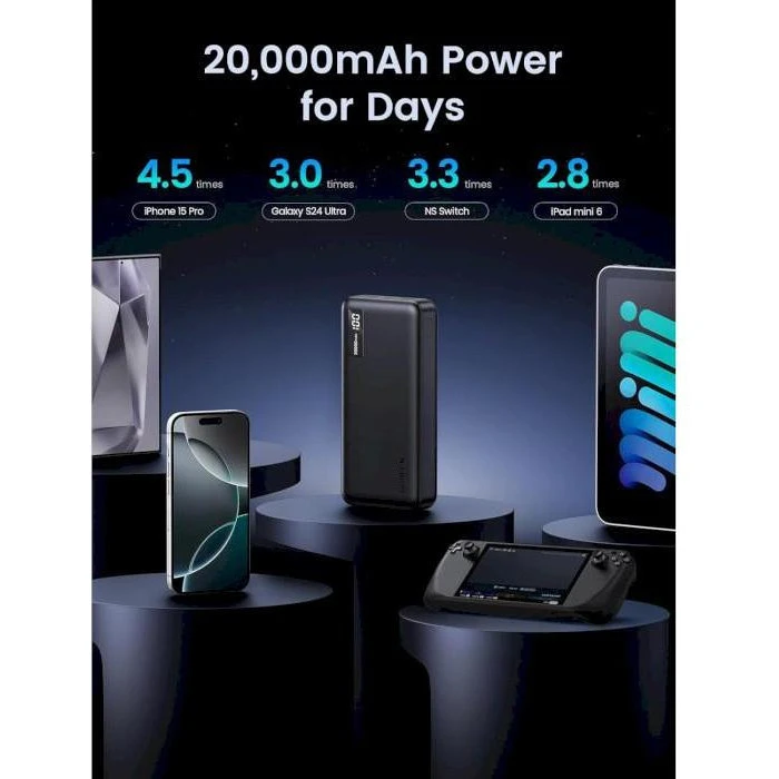 UGREEN PB312 20000mAh Black (25683) (UA)