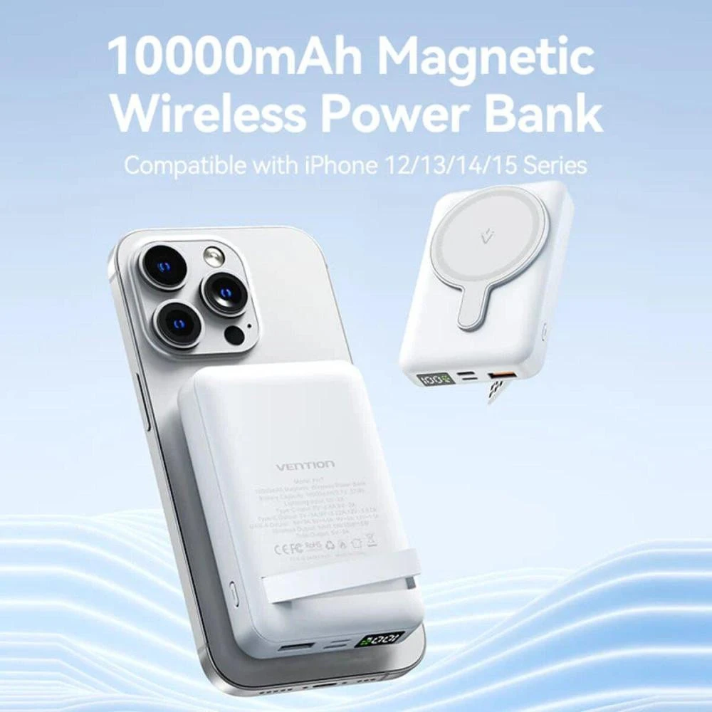 Vention 10000mAh 22.5W Magnetic Black (FHTB0) (UA)
