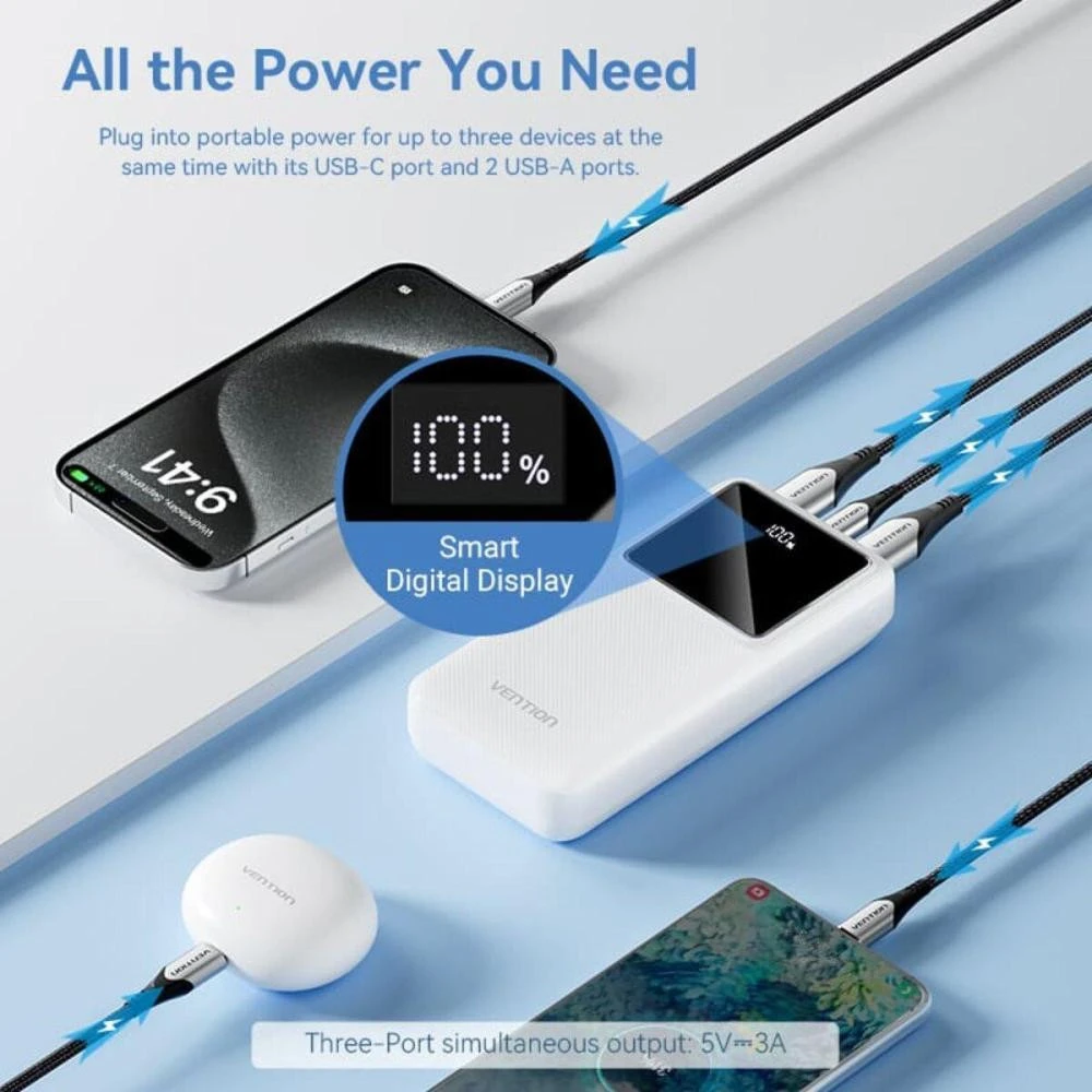Vention 20000mAh 22.5W White (FHLW0) (UA)