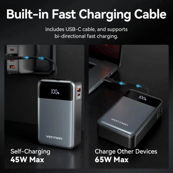 Vention 20000mAh 65W Black (FHYB0) (UA)