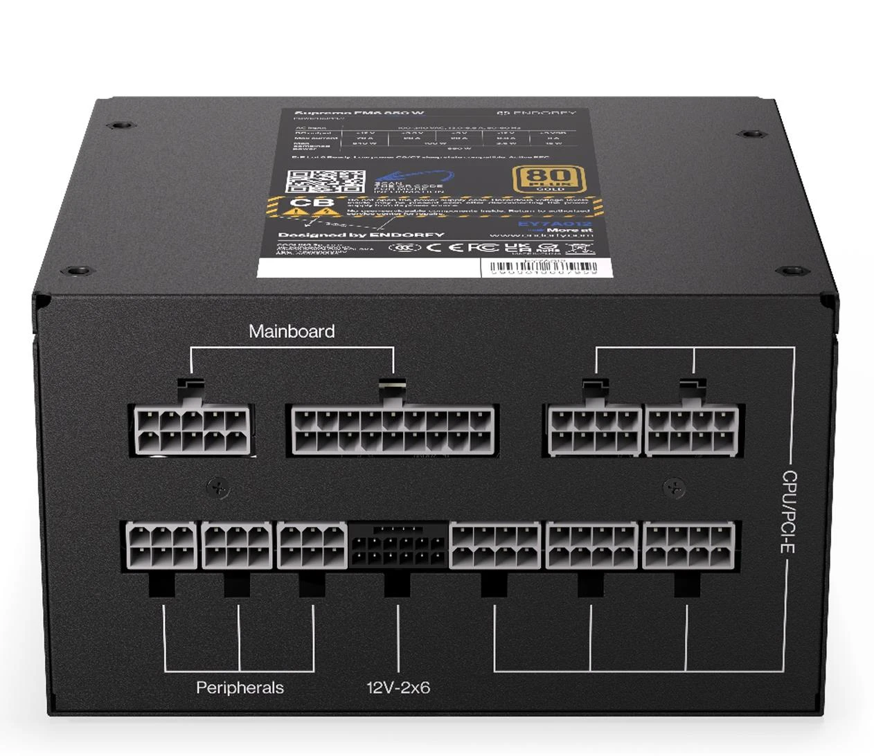 ENDORFY Supremo FM6 850W 80 Plus Gold ATX 3.1 (EY7A012) EU