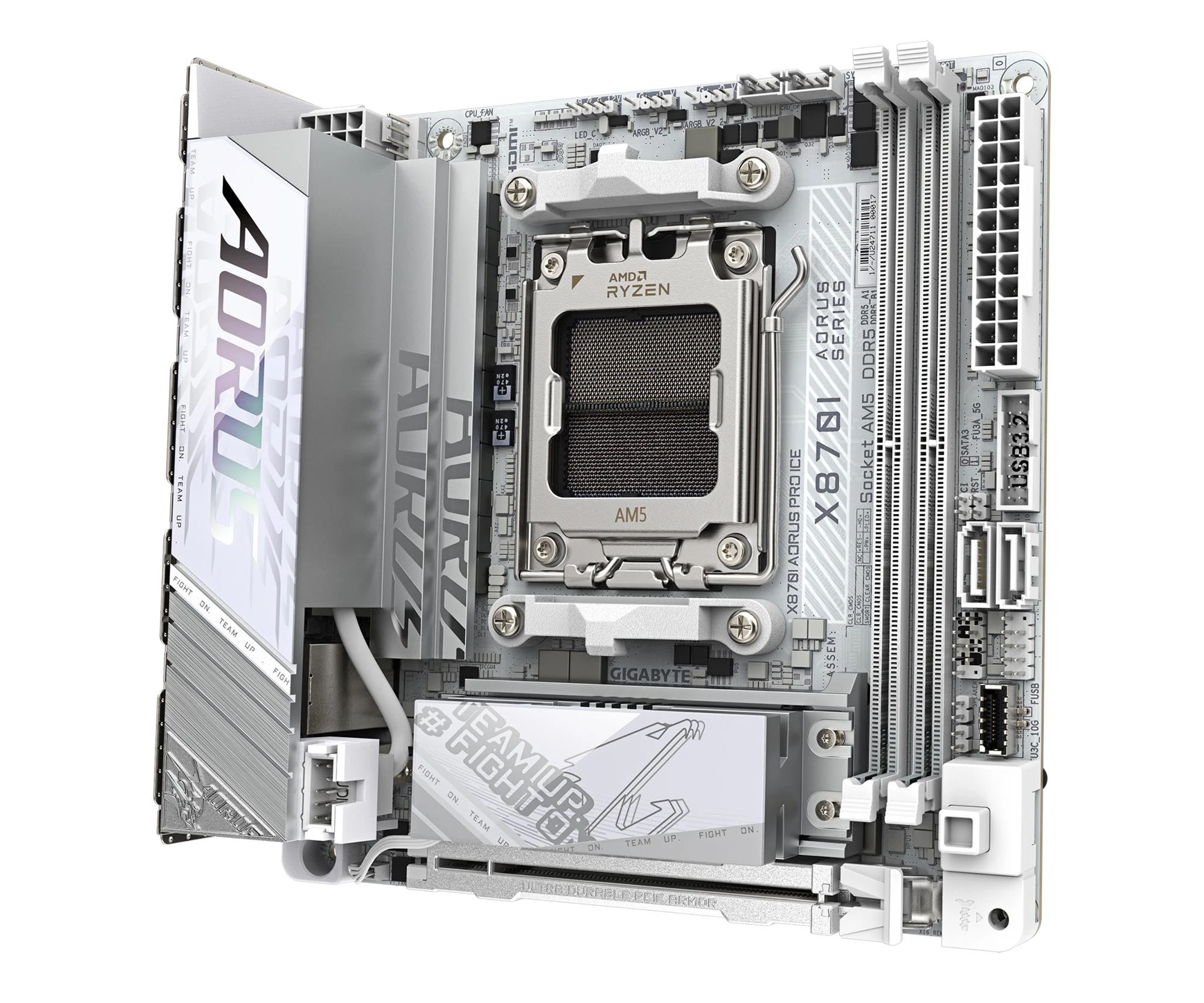 Gigabyte X870I AORUS PRO ICE EU Конструкція силової частини: