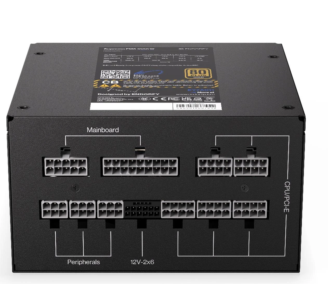 ENDORFY Supremo FM6 1000W 80 Plus Gold ATX 3.1 (EY7A011) EU