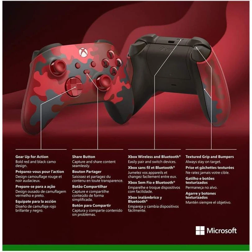 Геймпад Microsoft Xbox Series X | S Wireless Controller Daystrike Camo (QUA-00017, QAU-00017, QAU-00016)