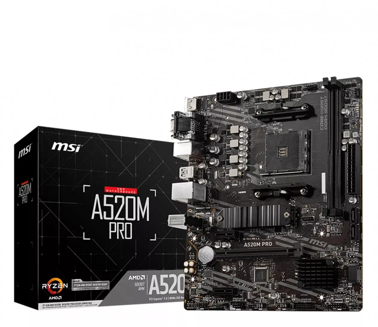 MSI A520M PRO EU Поддерживаемые семейства