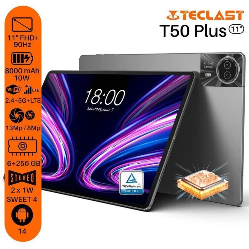 Teclast T50 Plus 6/256GB 4G Dual Sim Grey (G2A1/TL-112546)