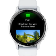 Garmin Venu 3 Silver Stainless Steel Bezel with Whitestone Case and Silicone Band (010-02784-00/50)