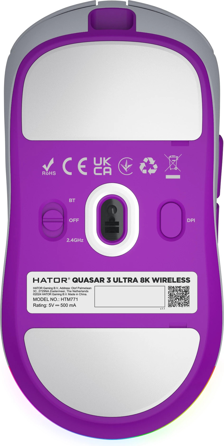 HATOR Quasar 3 Ultra 8K Wireless White (HTM771) (UA) Бренд: Hator; Призначення: для
