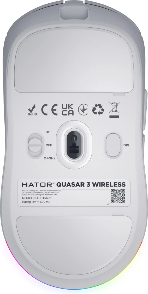 HATOR Quasar 3 Wireless White (HTM731) (UA) Бренд: HATOR; Назначение: для