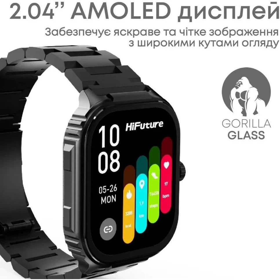 Hiffuture Ultra3 Pro Silver (Ultra3Pro.Silver) Smart Watch (UA) Бренд: Хіфютура; РОЙНІ: Ultra3 Pro; iOS: