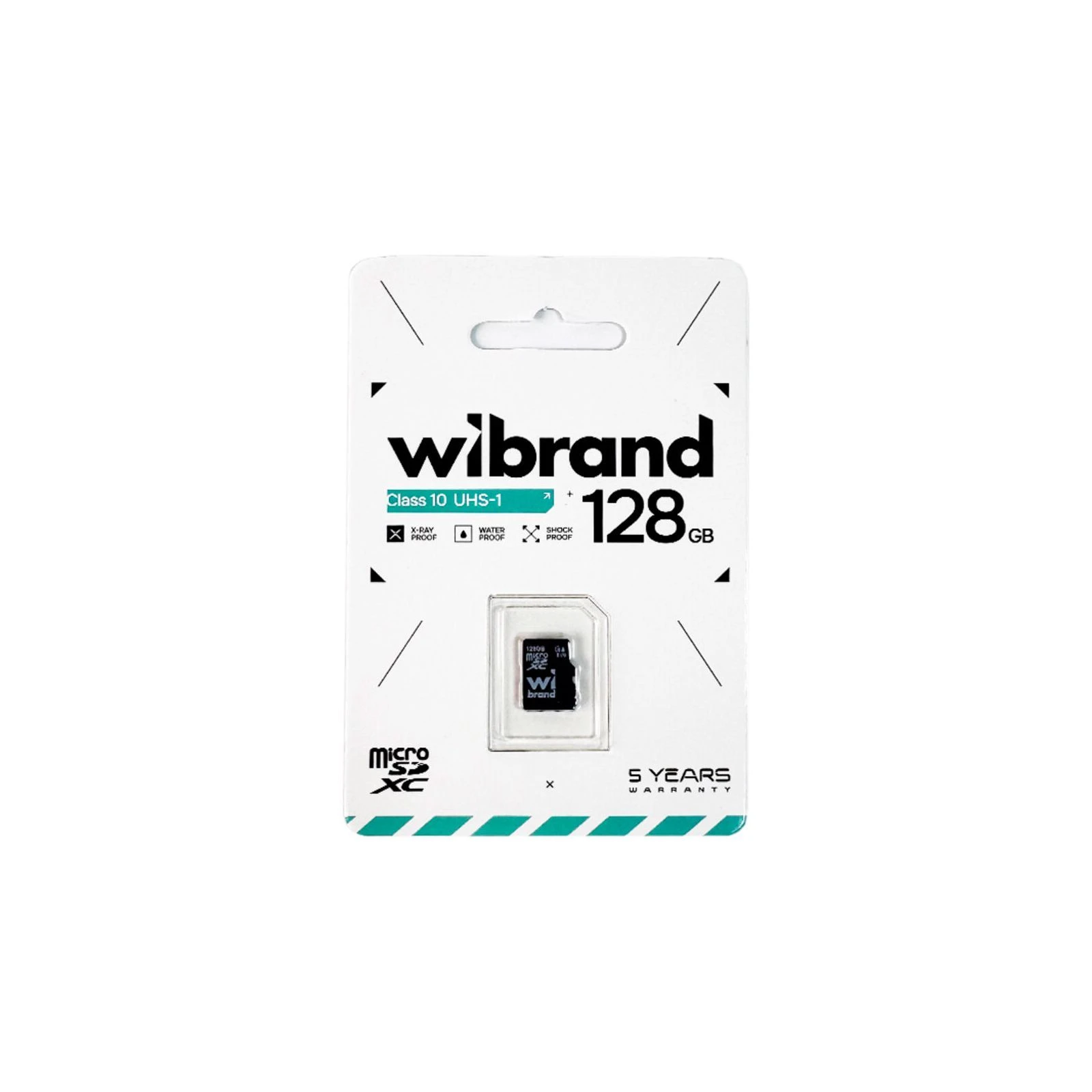 Wibrand 128GB microSD class 10 (WICDHU1/128GB) (UA) ; Том пам'ять: 128 ГБ; Клас картки: