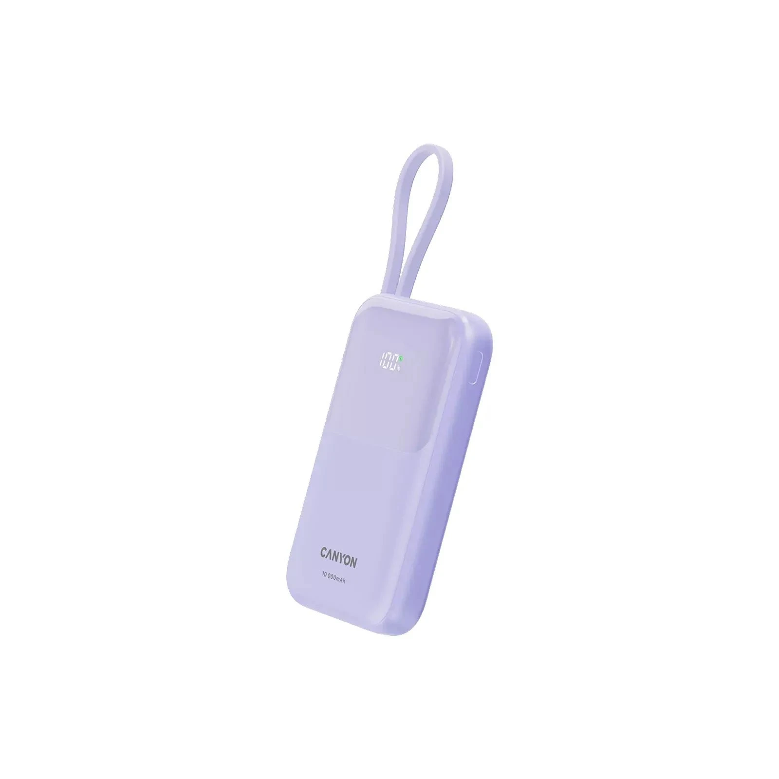 Canyon 10000mAh OnPower 101 PD/22.5W built-in cable Purple (CNS-CPB101PU) (UA) ; Призначення: для телефону, для
